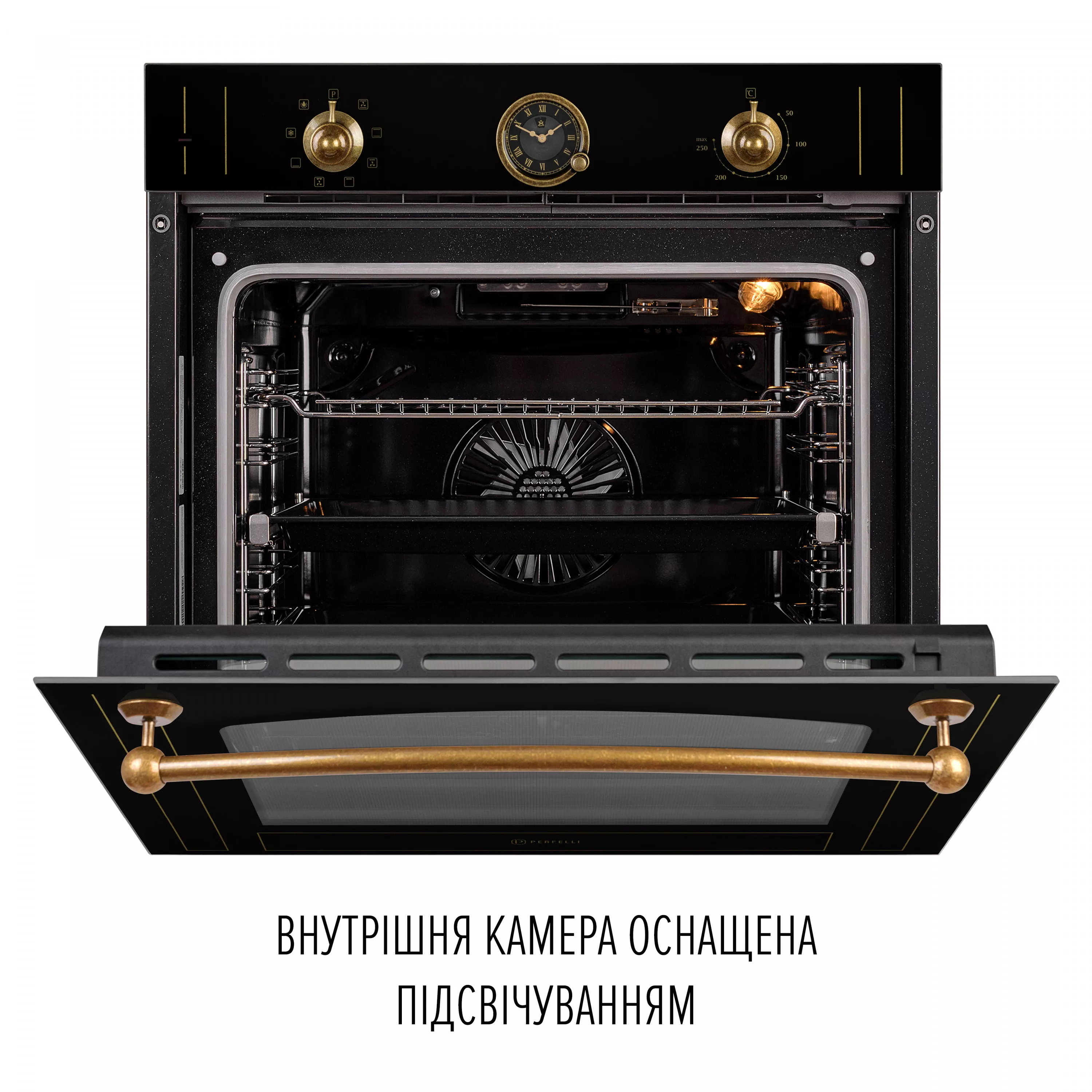 ➤Купить духовой шкаф электрический PERFELLI VINTAGE 6A8N NERO в